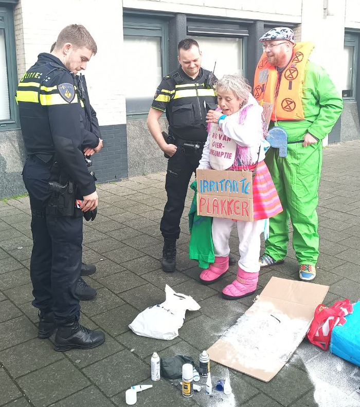 De politie was zeer geinteresseert